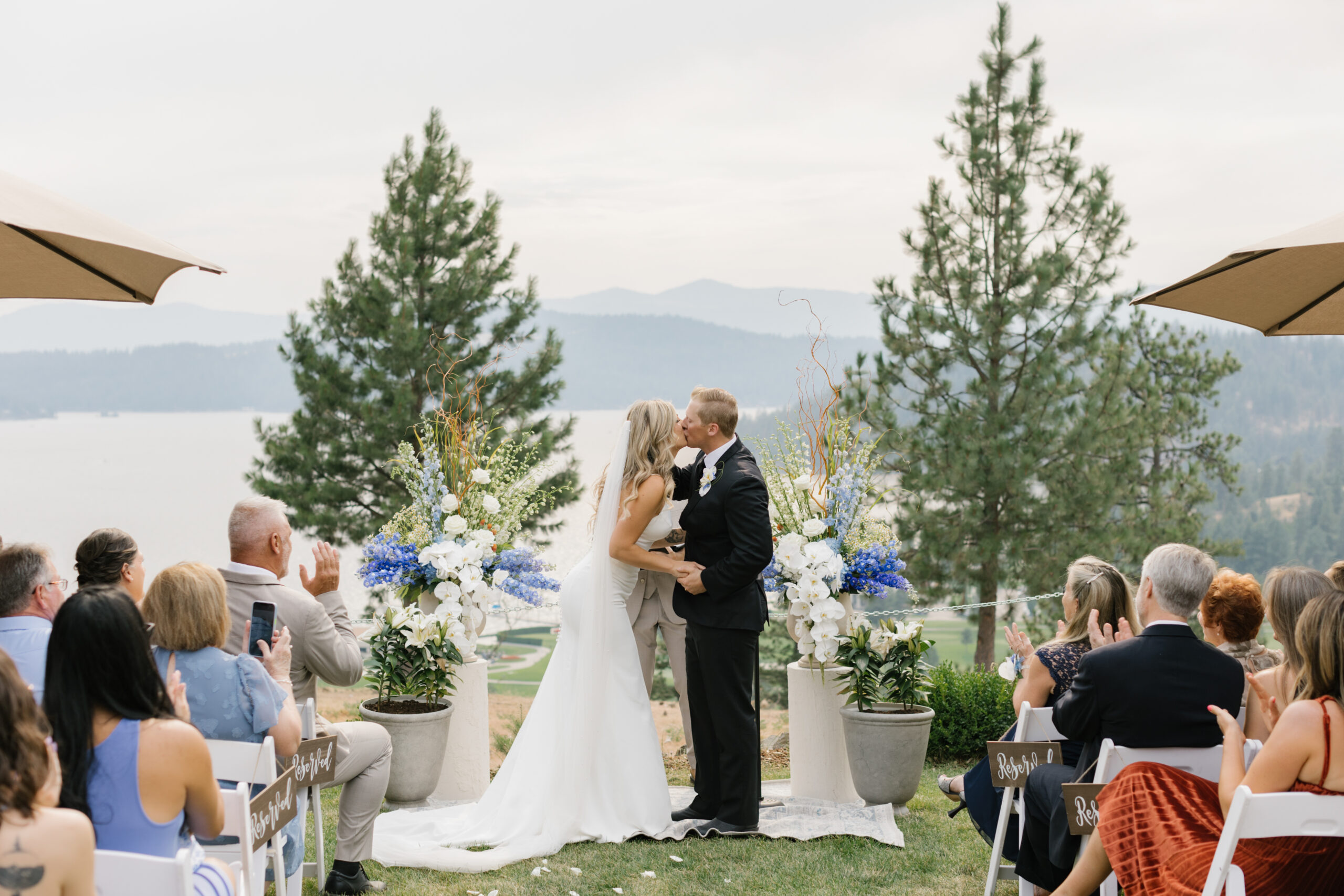 Lake Come Inspired Wedding at Elk Point in Coeur d'Alene, ID - katya higgins