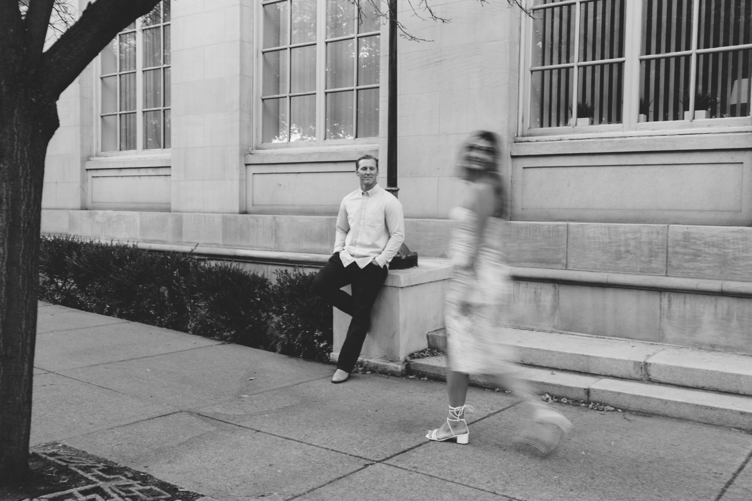 Downtown Spokane, Washington Engagement Photoshoot - katya higgins