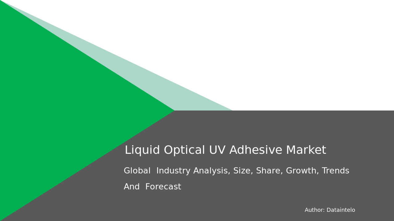 Request For Sample of Liquid Optical UV Adhesive Market Research Report 2032