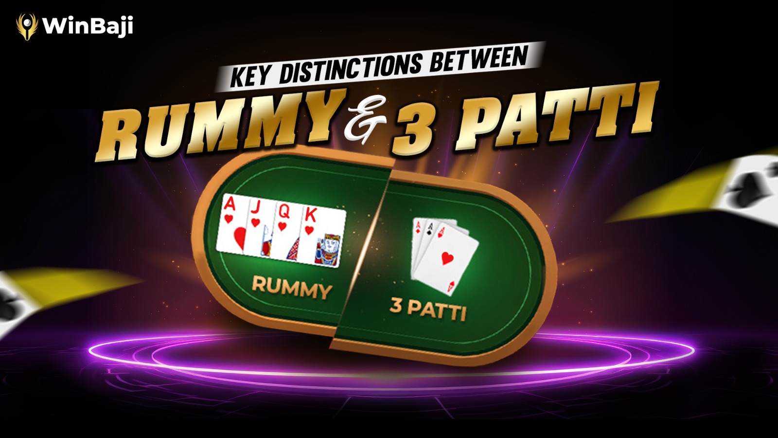 Key Distinctions Between Rummy and Teen Patti