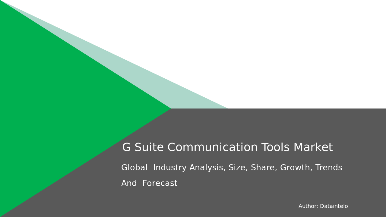 Request For Sample of G Suite Communication Tools Market Research Report 2032