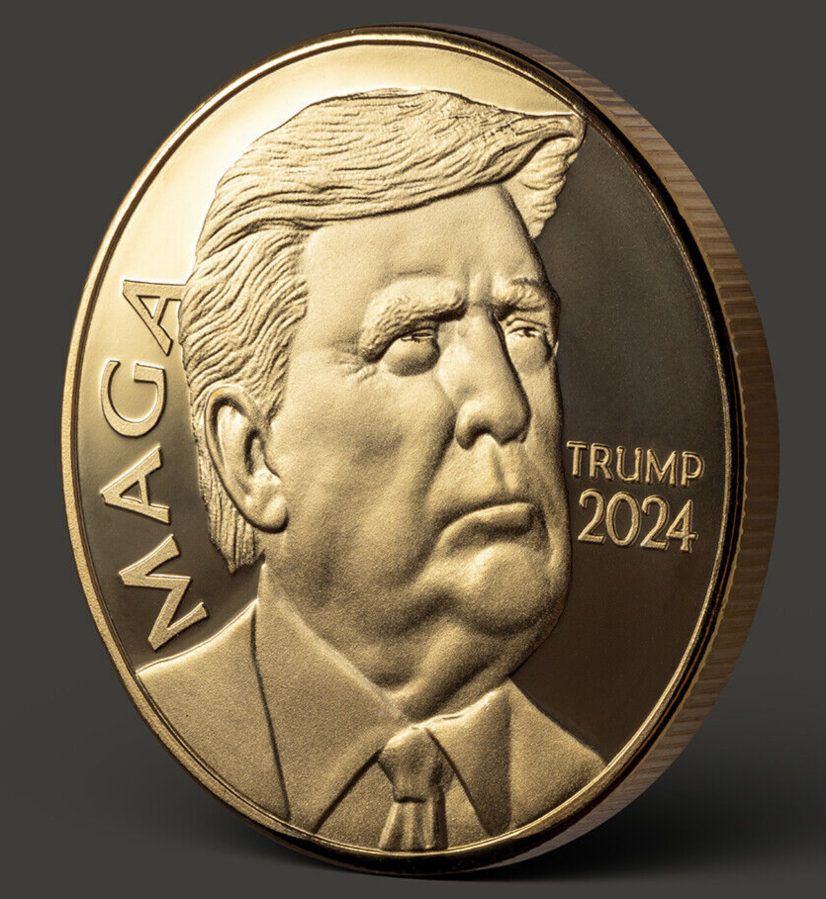 Trump 2024 2ND Term Gold Gilded MAGA Coin - ShopRNC