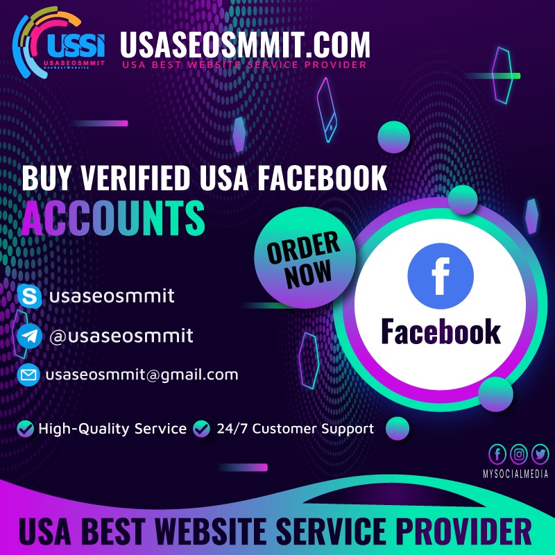 Buy USA Facebook Accounts - 100% USA Real identity Verified