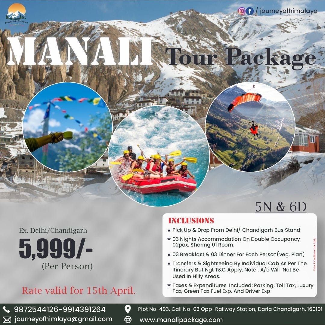 Discover Paradise with Our Manali Tour Package | by Journey of Himalaya | Mar, 2025 | Medium