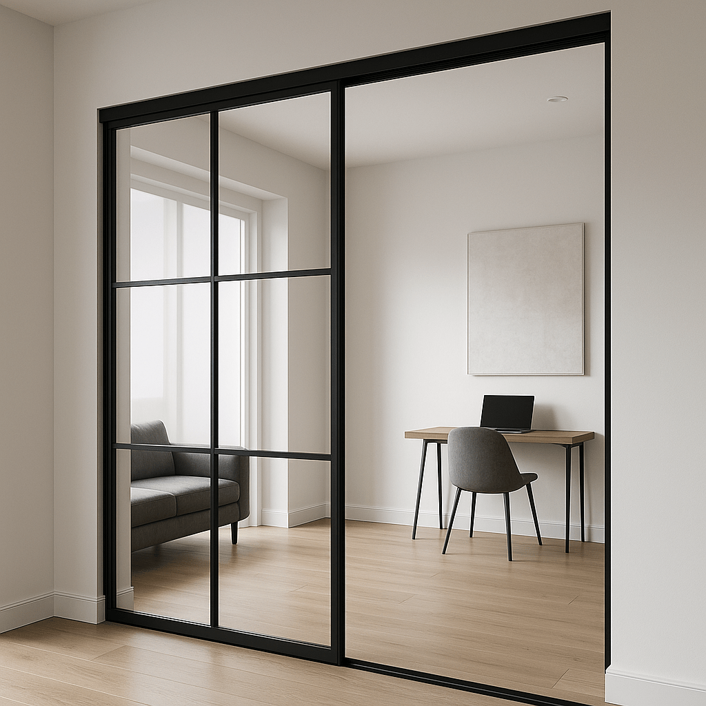 Sliding Room Divider Toronto | Custom Glass Dividers by Emerald Glass