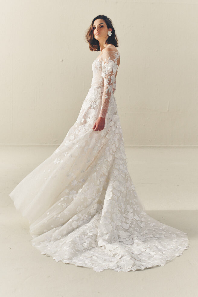 NESSIA: Floral Elegance in Couture Bridal by Zwillinger
