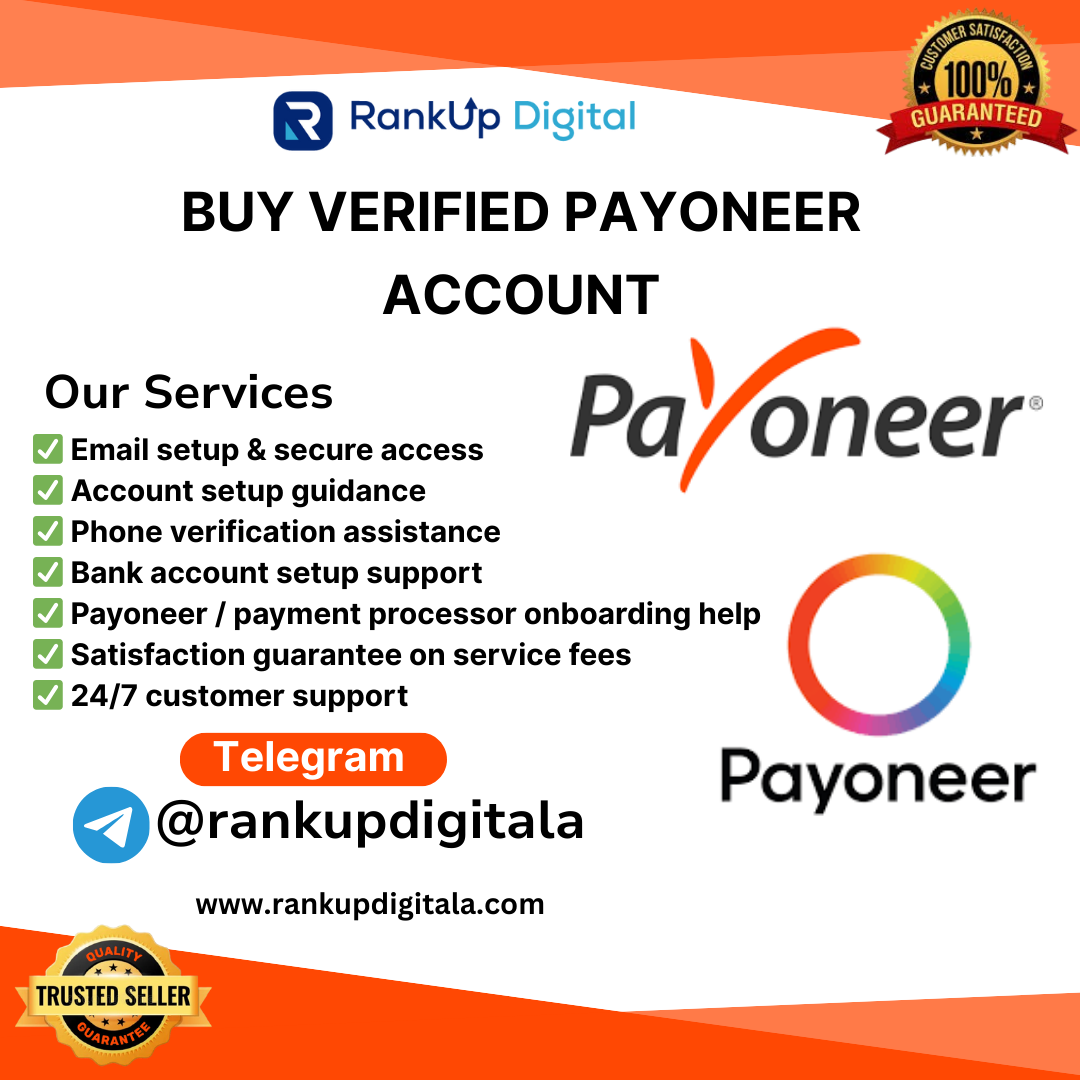 Buy Verified Payoneer Account |100% Fully verified Payoneer