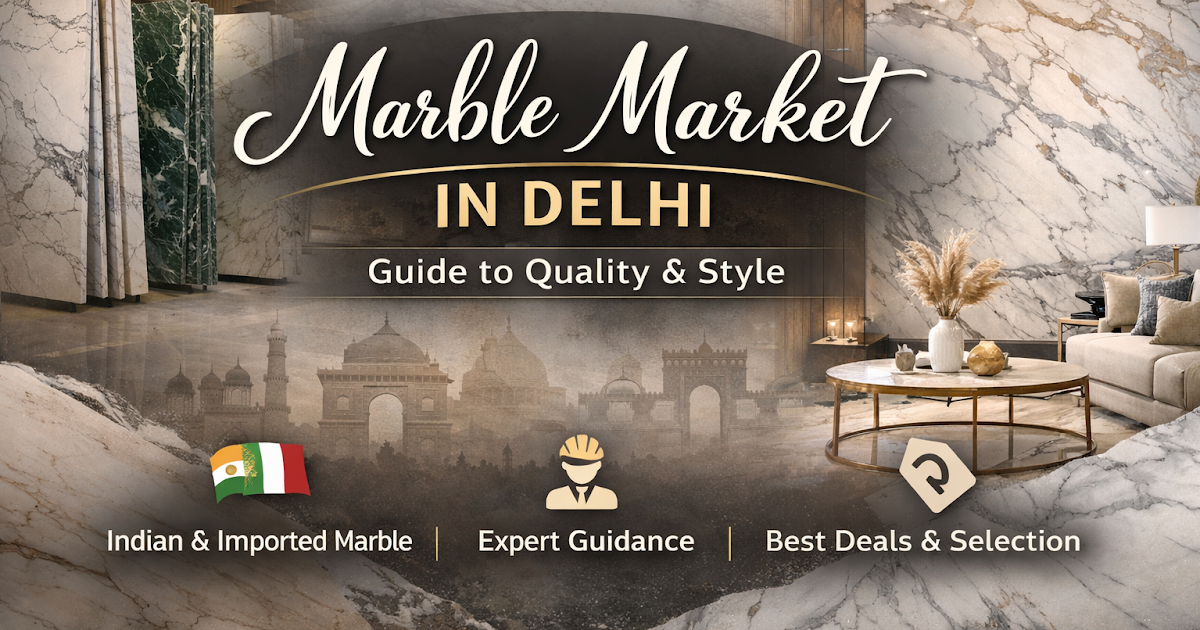 Exploring the Marble Market in Delhi: A Complete Guide for Quality & Style