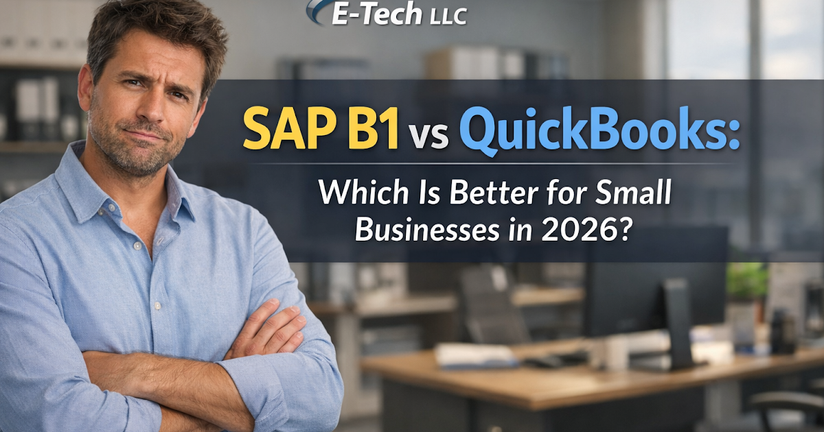SAP B1 vs QuickBooks: Which Is Better for Small Businesses in 2026?