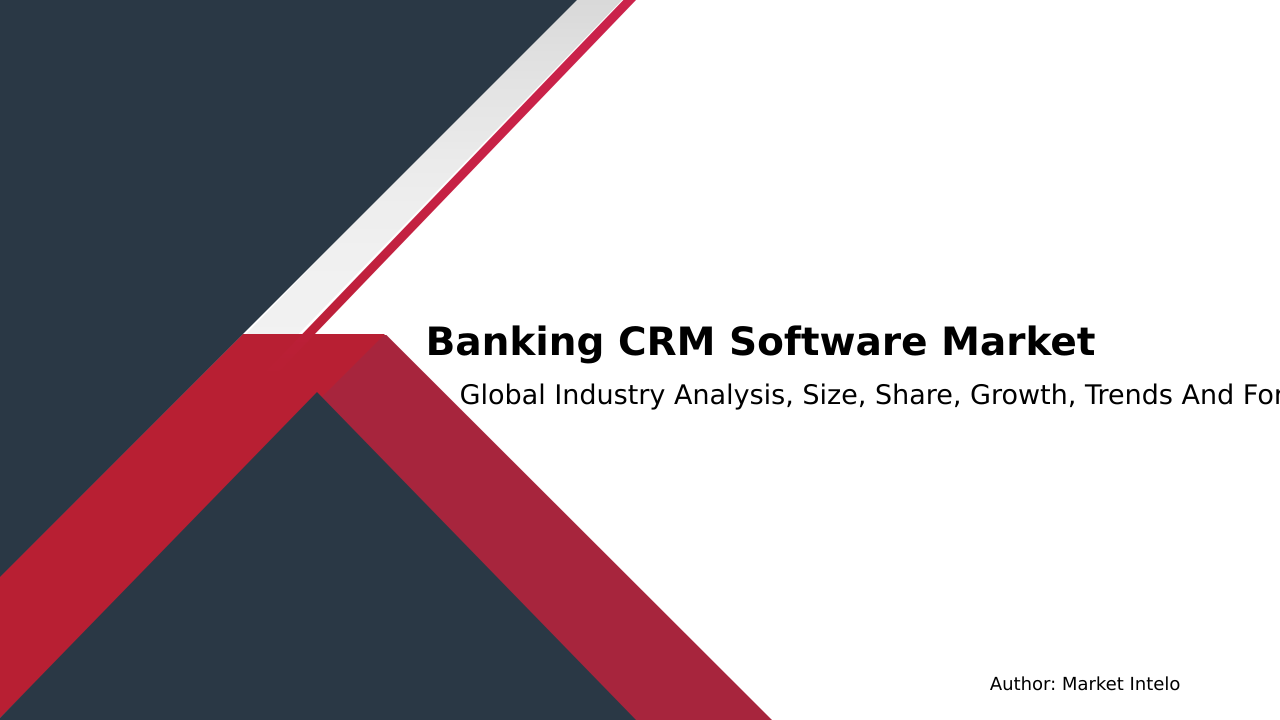 Banking CRM Software Market Research Report 2033