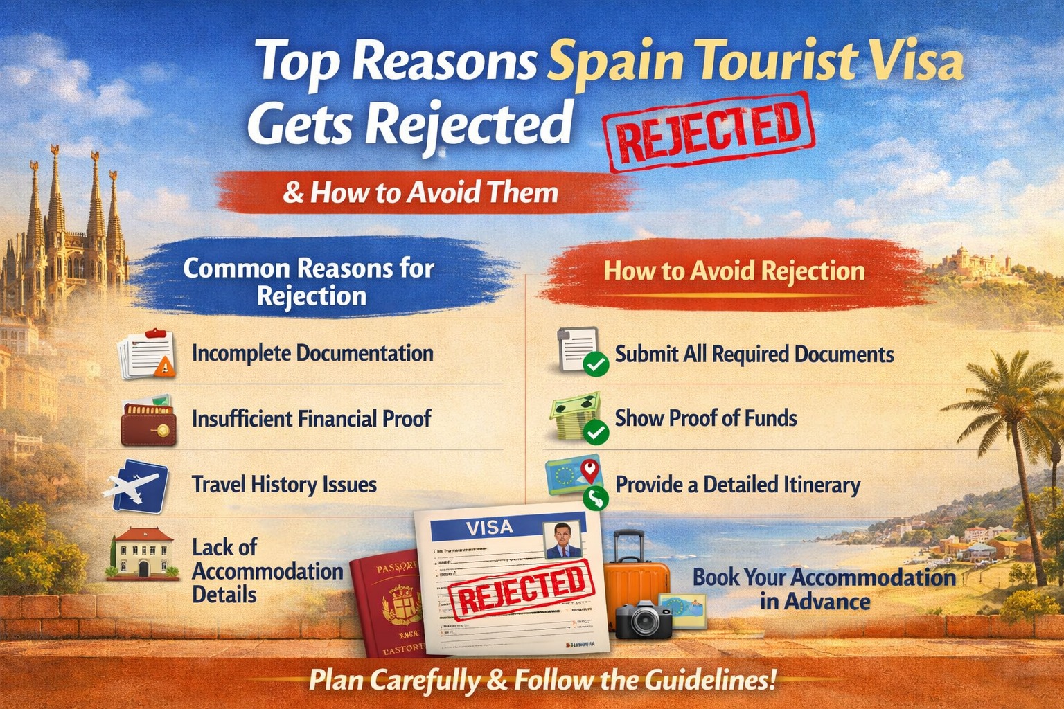 Spain Tourist Visa Rejection: Reasons & Approval Tips