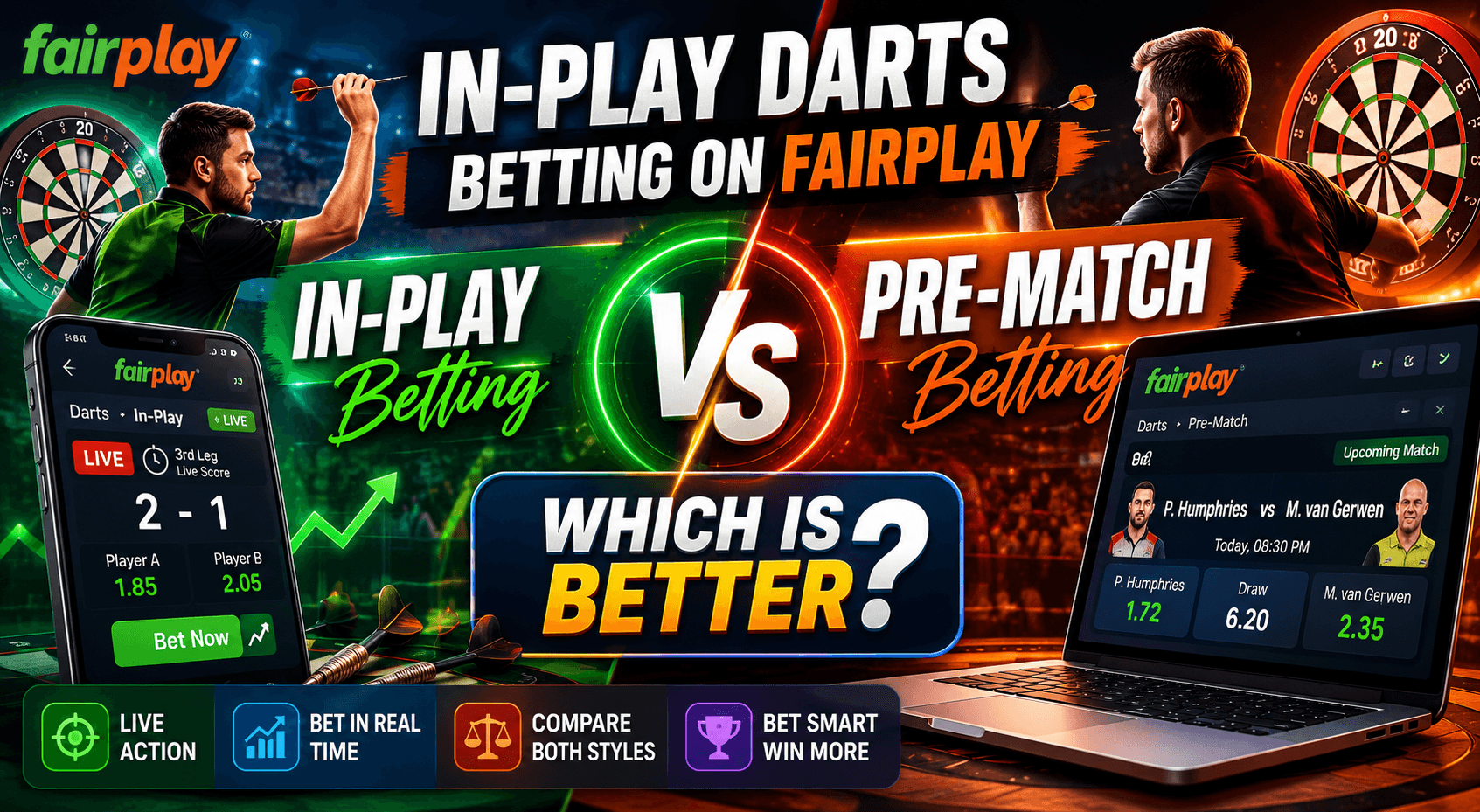 In-Play vs. Pre-Match Darts Betting on Fairplay