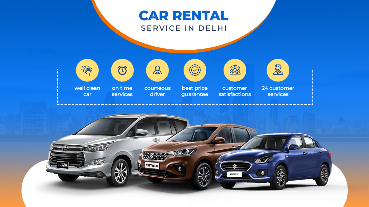Hire Car on Rent in Delhi with Driver at best rate