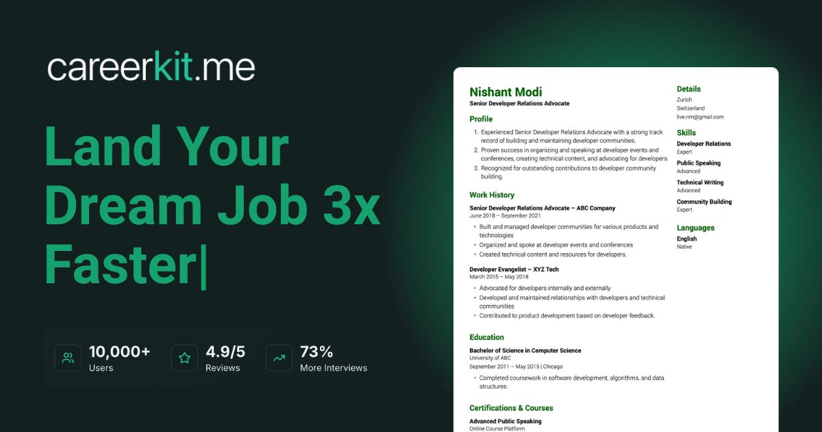 Careerkit - AI-Powered Resume Builder & Career Tools | Free Resume Maker