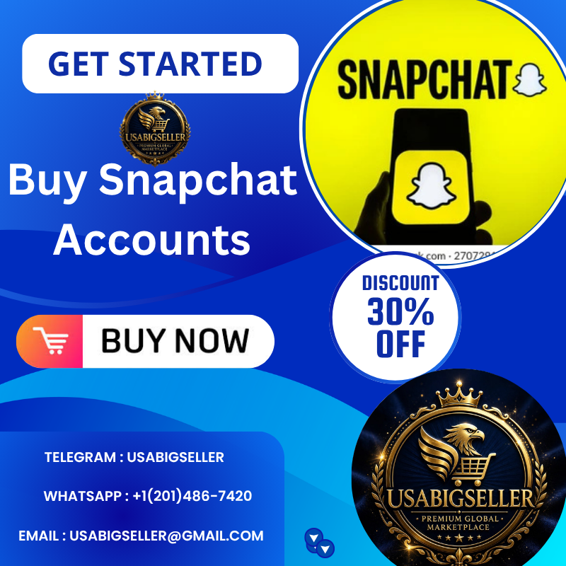 Get Snapchat Accounts - USA Big Seller
