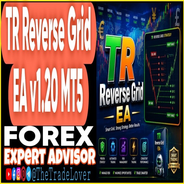 TR Reverse Grid EA v1.20 MT5 (Works on Build 6061) | Forex Robot | MT5 Expert Advisor - The Trade Lovers