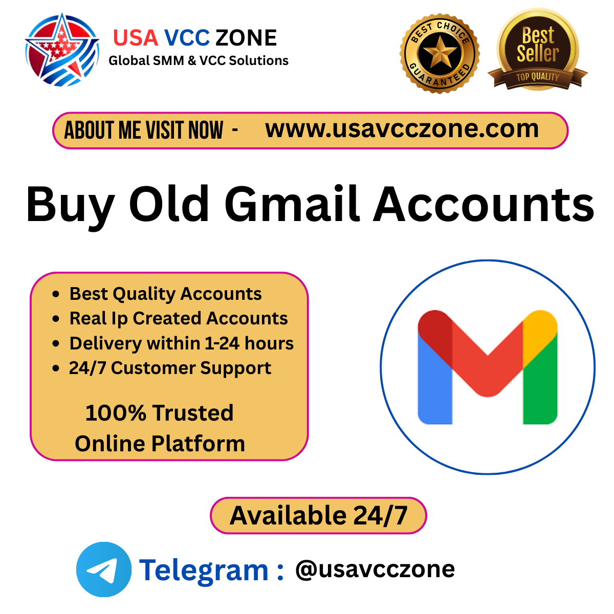 Buy Old Gmail Accounts - 100% Verified & Bulk Support