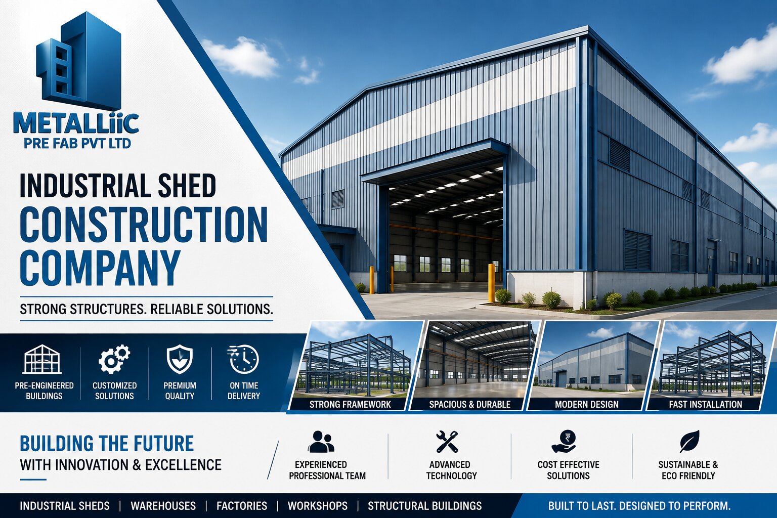 Industrial Shed | Industrial Shed Construction Company in India