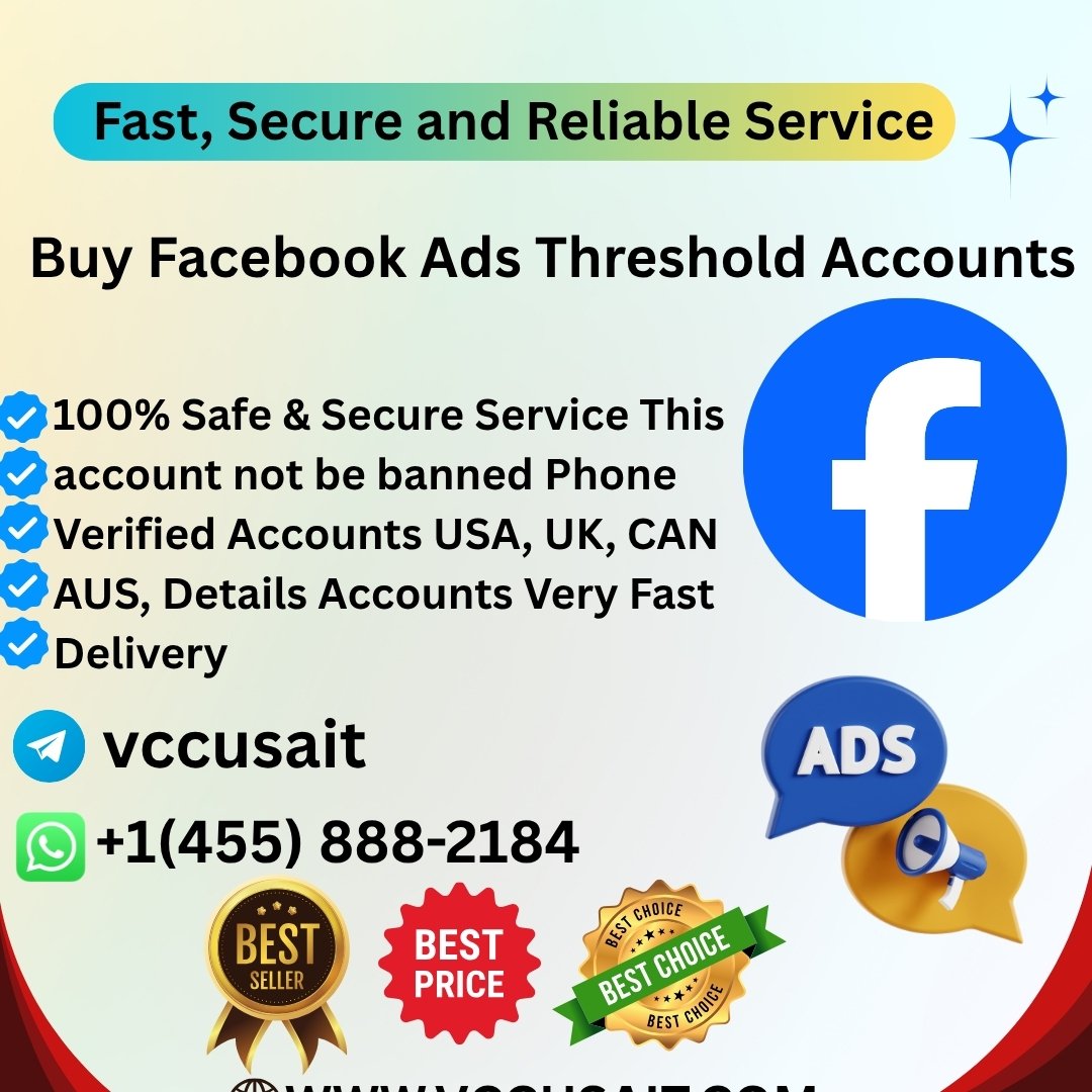 Buy Facebook Ads Threshold Accounts - VCC USA IT