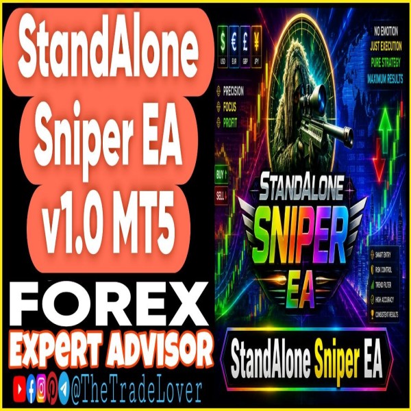 StandAlone Sniper EA v1.0 MT5 (Works on Build 6061) | Forex Robot | MT5 Expert Advisor - The Trade Lovers