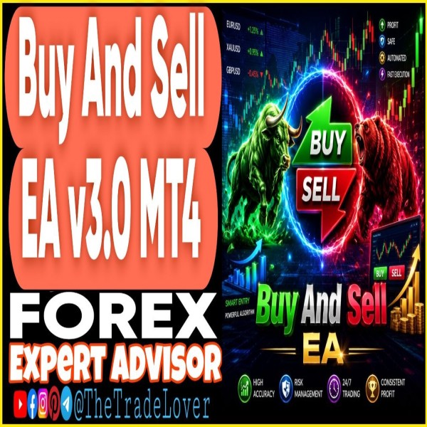 Buy And Sell EA v3 MT4 (Works on Build 1471) | Forex Robot | MT4 Expert Advisor - The Trade Lovers