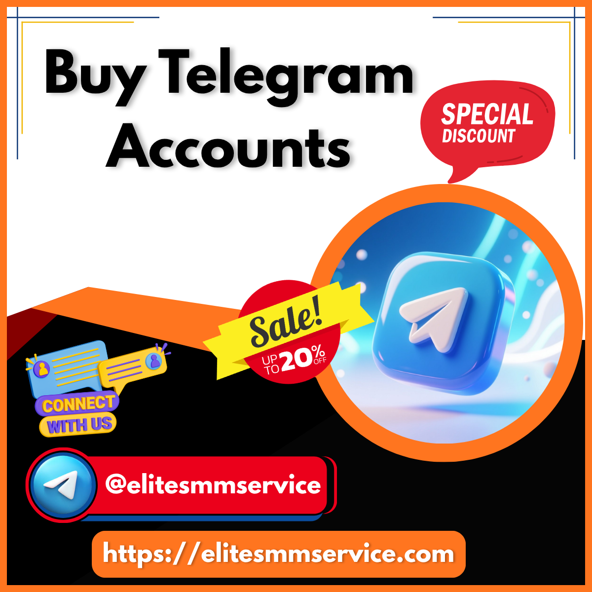 Buy Telegram Accounts - in Bulk PVA,Aged,New & Premium