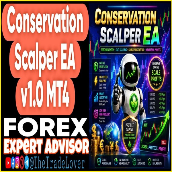 Conservative Scalper EA v1.0 MT4 + Presets (Works on Build 1471) | Forex Robot | MT4 Expert Advisor - The Trade Lovers