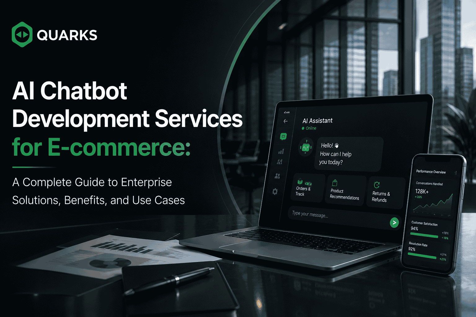 AI Chatbot Development Services for E-commerce : Quarks Technosoft