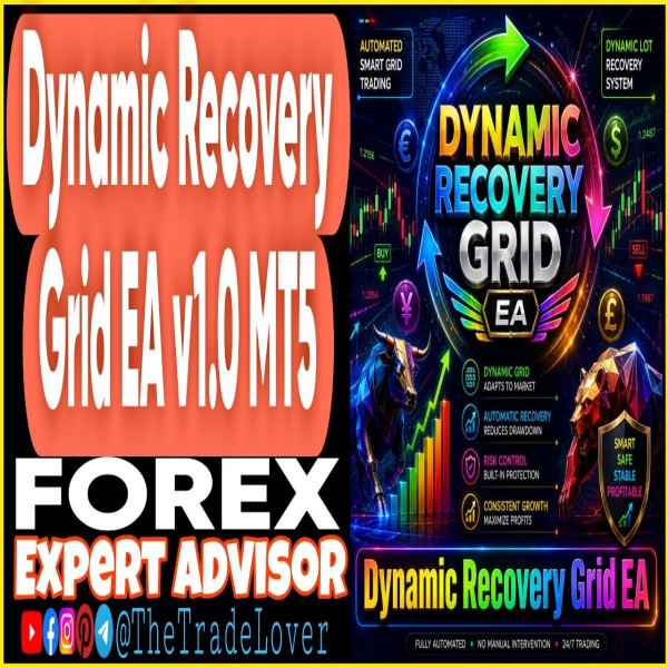 Dynamic Recovery Grid EA v1.0 MT5 + Presets (Works on Build 6061) | Forex Robot | MT5 Expert Advisor - The Trade Lovers