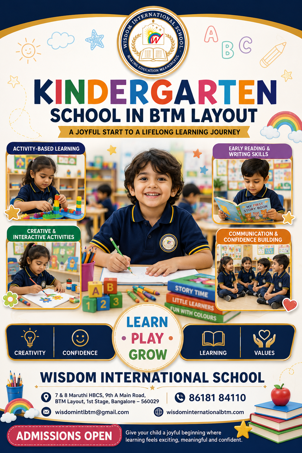 What Should Parents Know Before Choosing a School in BTM Layout? – wisdominternationschool