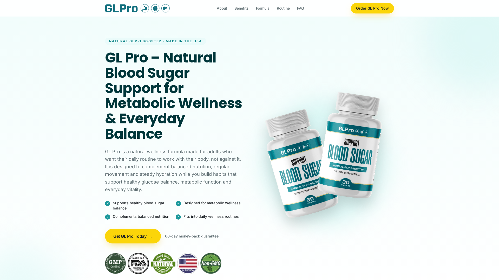 GL Pro | Natural Blood Sugar Support & Metabolic Wellness