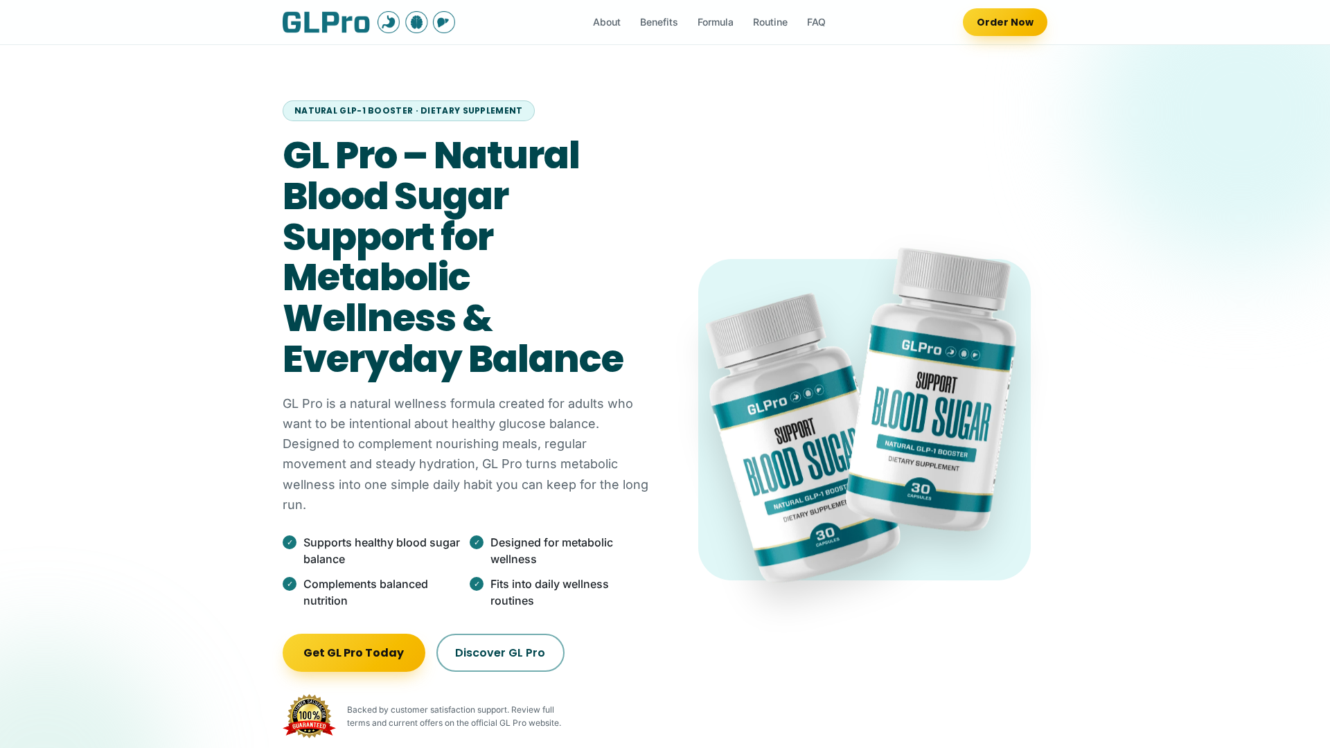 GL Pro – Natural Blood Sugar Support Supplement | Official Info