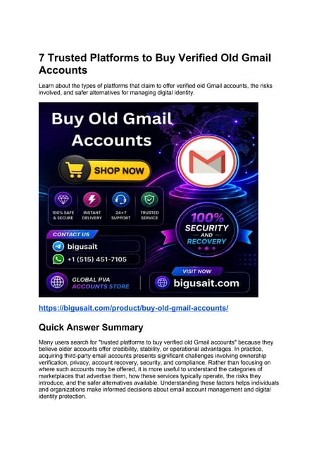 7 Trusted Platforms to Buy Verified Old Gmail Accounts.docx