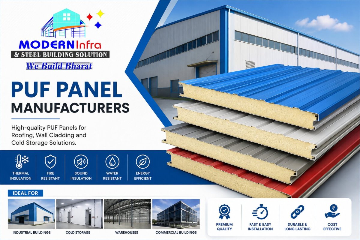 Top 10 PUF Panel Manufacturers in India – Modern Infra