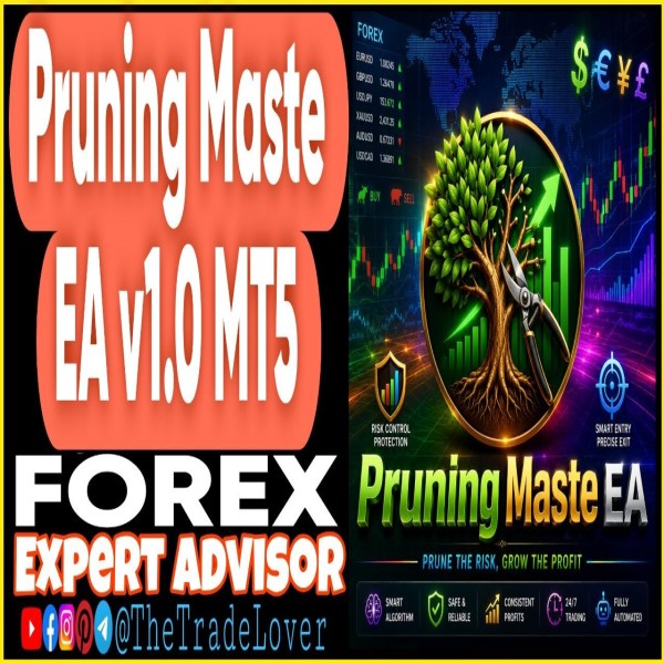 Pruning Maste EA v1.0 MT5 (Works on Build 6061) | Forex Robot | MT5 Expert Advisor - The Trade Lovers