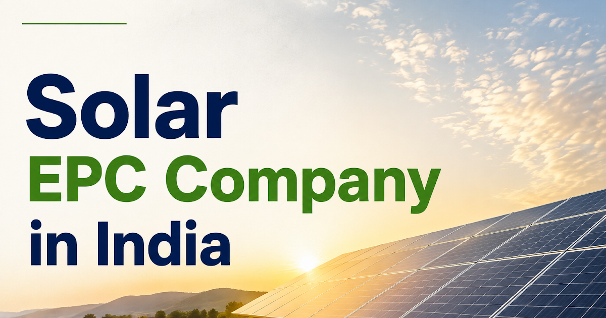Solar EPC Company in India: Why Choosing the Right Partner Matters