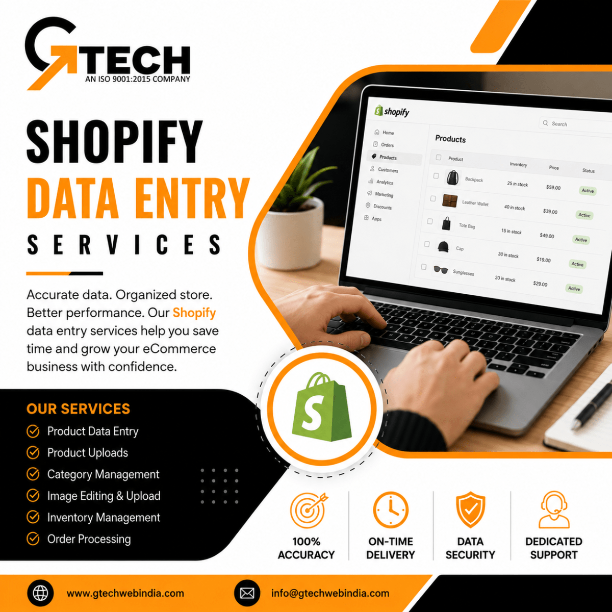 Why Accurate Shopify Data Entry Services Matter for Online Sales – gtechwebindia