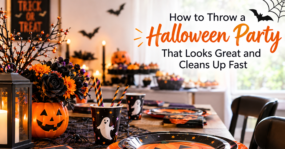How to Throw a Halloween Party That Looks Great and Cleans Up Fast