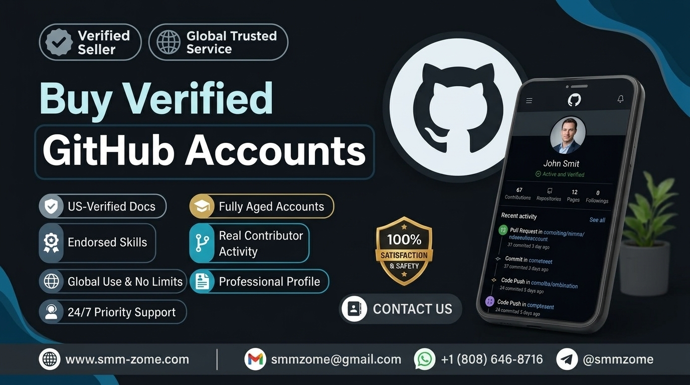Buy Verified GitHub Accounts for Instant Access | smm-zome