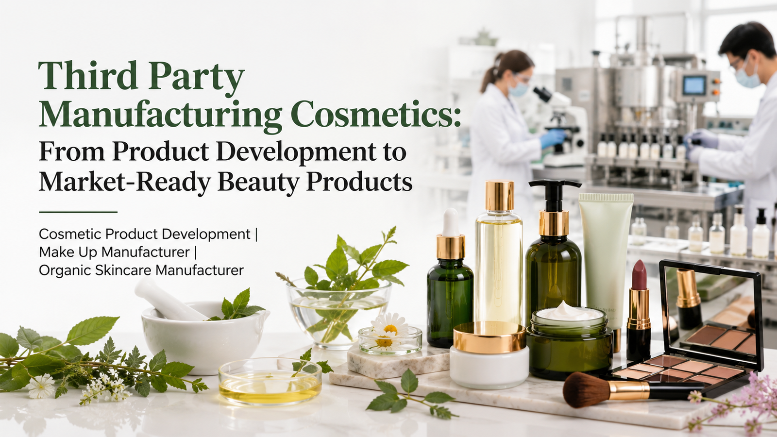 Third Party Manufacturing Cosmetics: From Product Development to Market-Ready Beauty Products - VG Organics Cosmetic