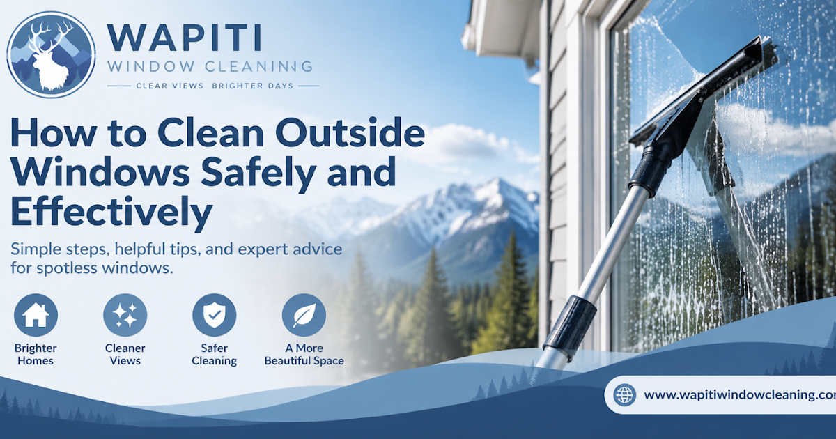 How to Clean Outside Windows Safely and Effectively