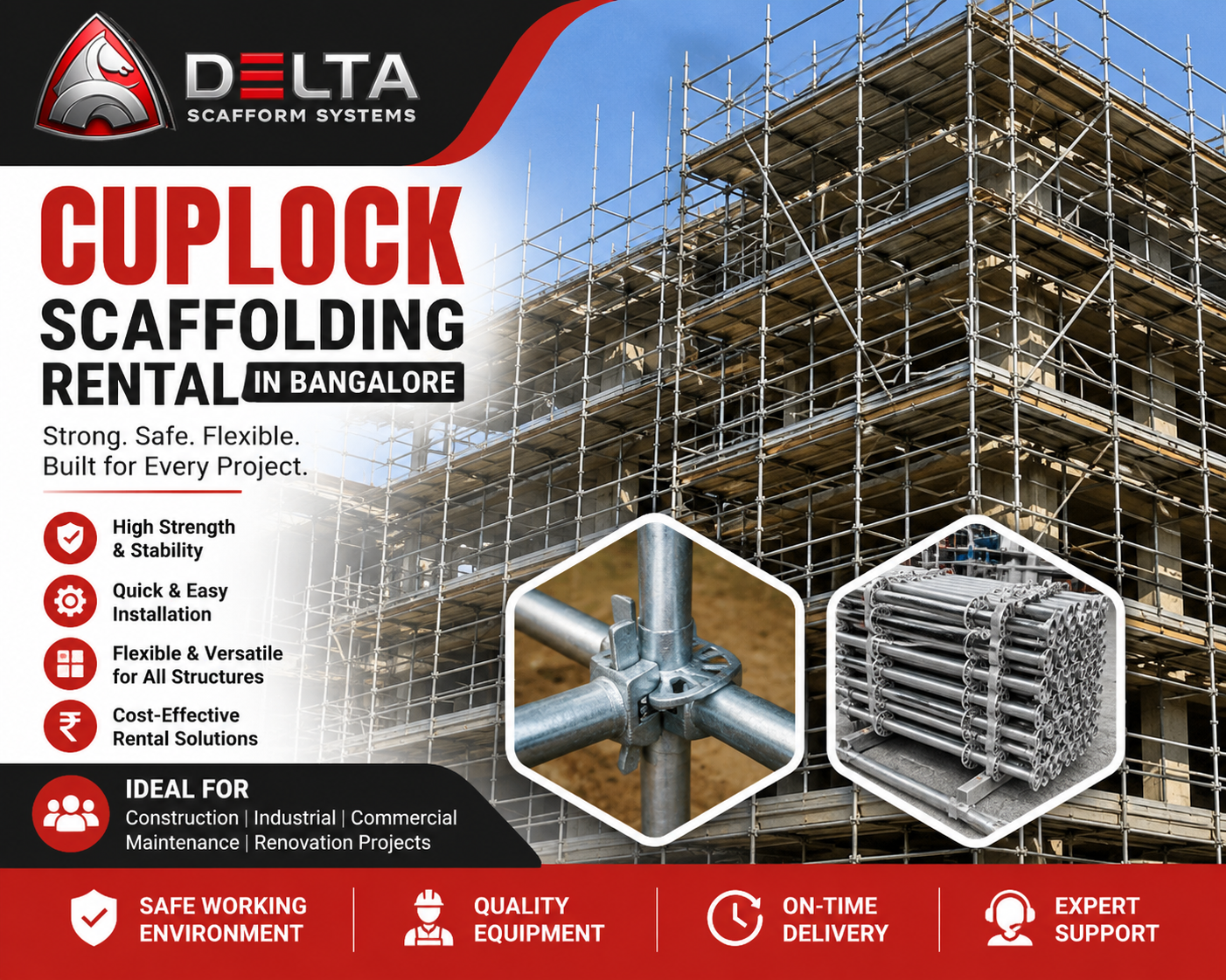 Need Safe Scaffolding in Bangalore? Which Rental Solution Is Right for You? – deltascafform