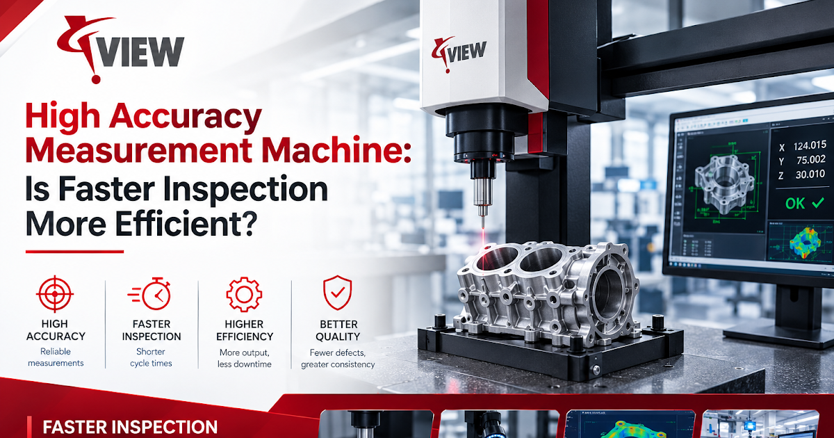 High Accuracy Measurement Machine: Is Faster Inspection More Efficient?