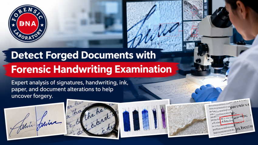 Detect Forged Documents with a Forensic Handwriting Examination Test | daddycow.com