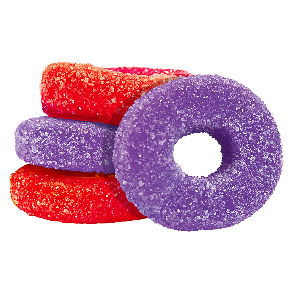 Sour Grape & Strawberry (Olli O's) THC/CBC/CBD Gummies - Smoke Show Cannabis