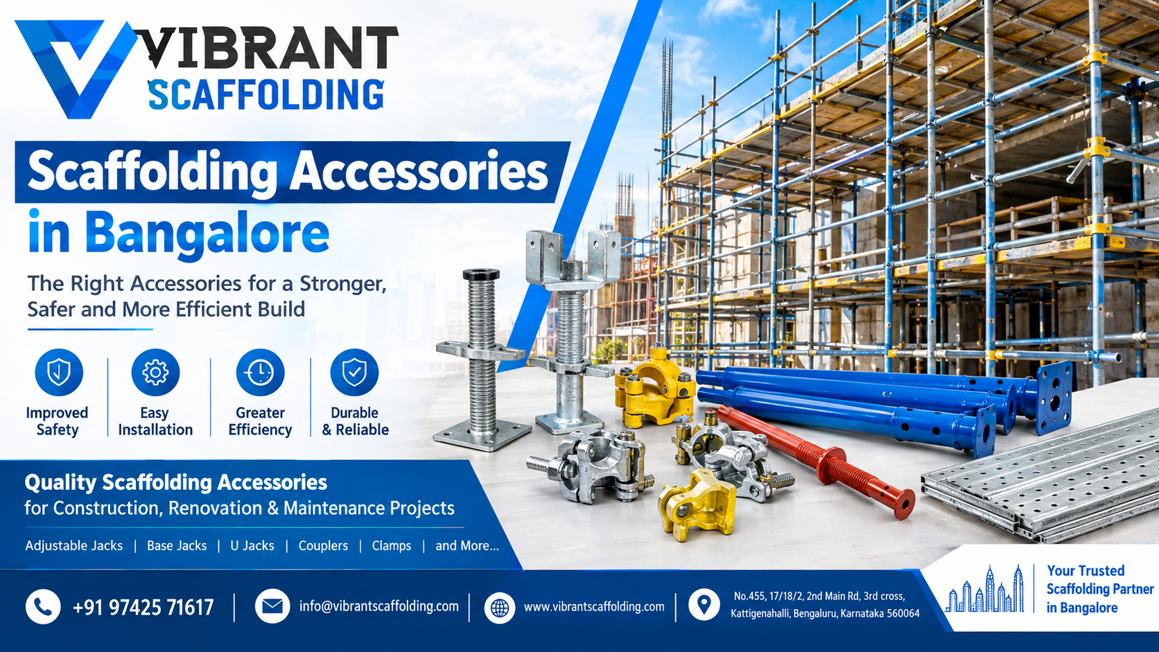 Scaffolding Accessories, Sale, Hire & Material in Bangalore: Practical Solutions for Construction Projects – vibrantscaffolding
