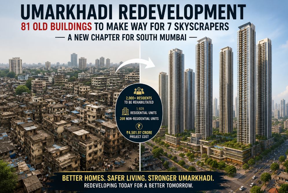 MHADA Unveils ₹4,500 Crore Umarkhadi Redevelopment Plan; 81 Ageing Buildings to Be Replaced by 7 High-Rise Towers – IAS Sanjeev Jaiswal