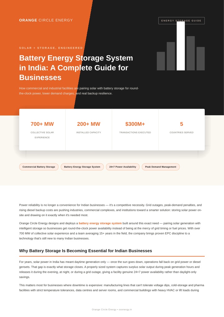 PPT - Battery Energy Storage System in India: A Complete Guide for Businesses PowerPoint Presentation - ID:14948777