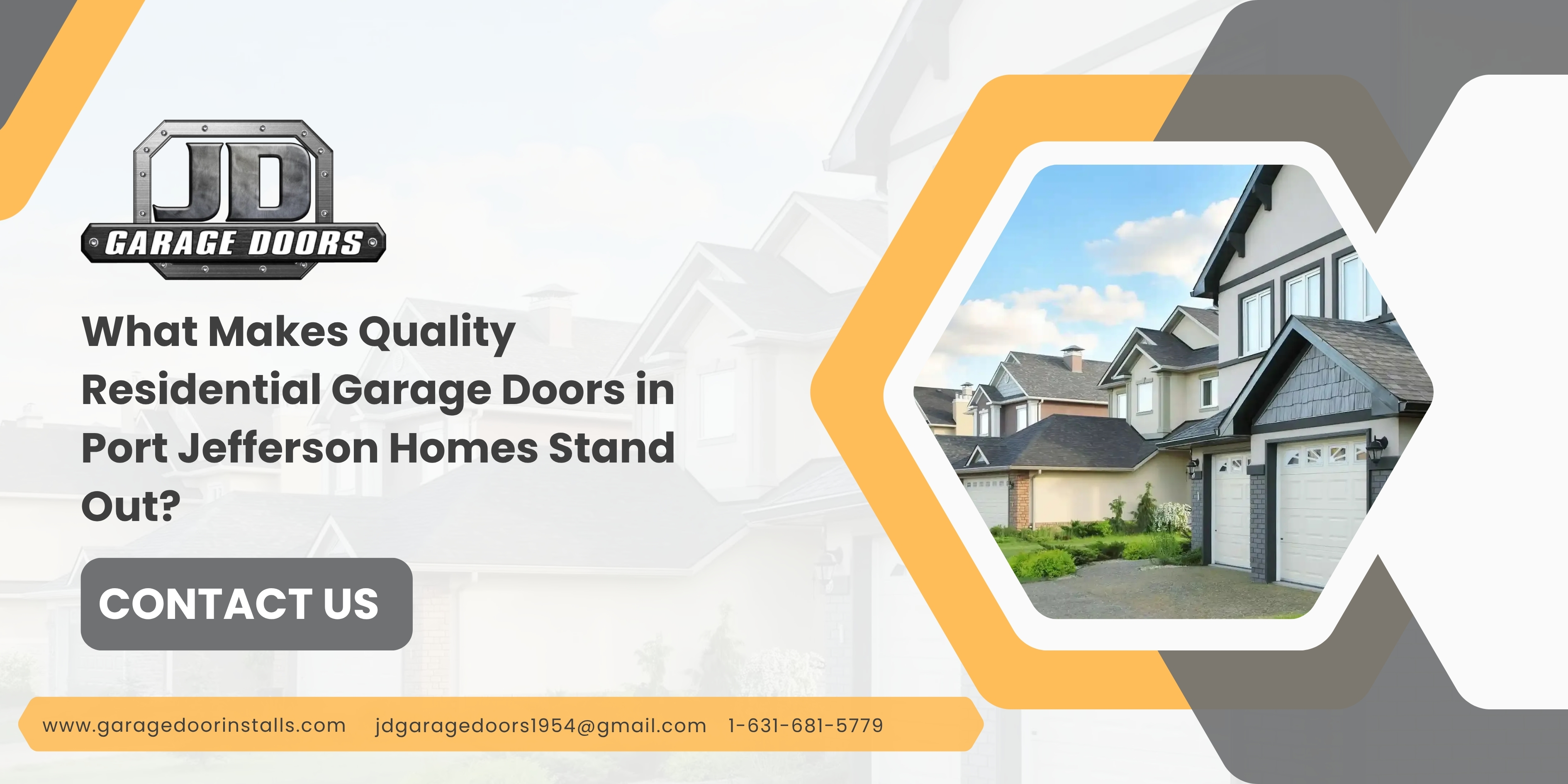 What Makes Quality Residential Garage Doors in Port Jefferson Homes Stand Out? – JD Garage Doors