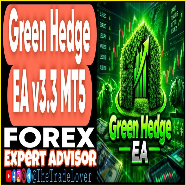 Green Hedge EA v3.3 MT5 (Works on Build 6230) | Forex Robot | MT5 Expert Advisor - The Trade Lovers